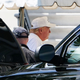 President Donald Trump walks from an SUV upon return to the White House in Washington, DC on May 23, 2020. Trump returned to the White House after spending the day at his Virginia golf club.